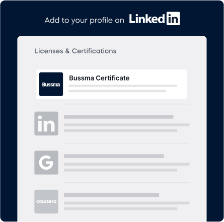 Share certificate on LinkedIn